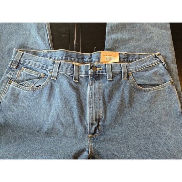 Carhartt Straight Fit Blue Jeans Stonewash Mens Size 44x32 New NWT - Picture 4 of 9